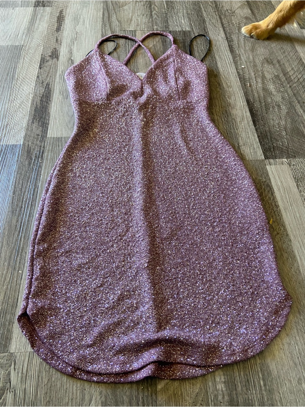Lovely Day Sparkle Mauve Slip Dress